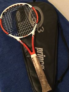 Prince AIR-O Lightning Tennis Racquet Grip size #3 with case Good Condition