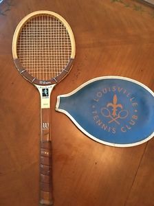 VINTAGE CHRIS EVERT 1970s AUTOGRAPH MODEL WILSON WOODEN TENNIS RACQUET RACKET
