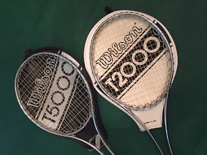 Two (2) Vintage Wilson Steel Racquets: T 2000 and T 5000