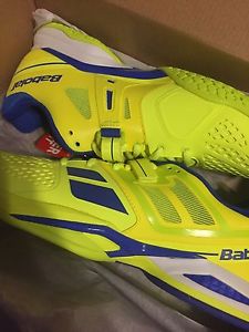 NEW MINT BABOLAT PROPULSE BPM VOLT YELLOW/BLUE SZ 9