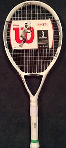 WILSON n CODE N1 115 OVERSIZE STRUNG TENNIS RACQUET RACKET 4-3/8" NEW FREE SHIP
