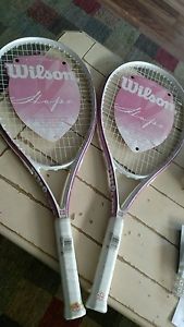 Wilson hope tennis racquets (2) with (6) balls