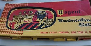 Regent Vintage Badminton set in Original Box, Never Used, 4 Player