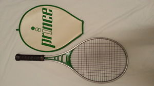 Prince Classic Aluminum Tennis racquet -Green Vintage 1980s 4 1/2" grip w cover