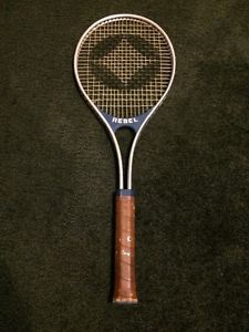 Vintage Spalding Rebel Tennis Racquet 4 1/4L 52-2560 With Genuine Cowhide Grip