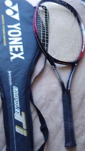 YONEX GRAPHLEX Tipro long titanium mesh super mid GRAPHITE TENNIS Racket W/CASE