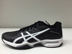 Asics Mens Gel-Solution Lyte 3 Tennis Shoe. BK/WT/SIL.  E602N