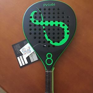 Platform Tennis Paddle OchoPadel PRIVÉE CARBON Green Limited Edition numbered.