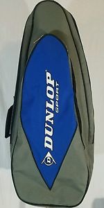 Dunlop Blue Gray Sport Tennis Backpack Padded 2 Pocket 30" Padded Straps Poly