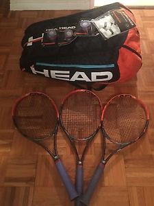 3 Head Graphene XT Radical Pro 2016 4 3/8 And Monstercombi Bag Plus Grips