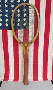 Vintage Narragansett Wood Tennis Racquet Junior early 1900s Providence,RI Nice!