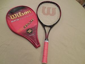 Wilson SPS Tech Court Power Series Tennis Racket Oversize L3 4 3/8 with cover