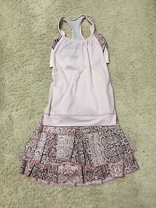 Lucky In Love Pink Snakeskin Tennis Skirt And Tank Size XS