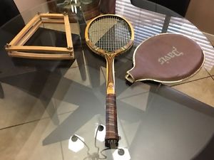 TAD Davis Imperial Deluxe VTG Wood Tennis Racket - Custom Built In USA - 4 5/8