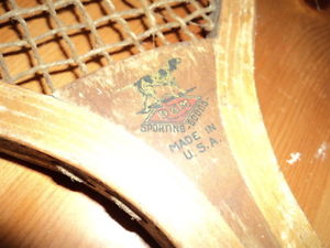 Vintage Draper & Maynard Paugus Wood Tennis Racket Plymouth NH Baseball LuckyDog