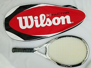 Wilson K Factor K Three FX Oversized (115) Tennis Racquet. 4 3/8  with Case