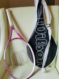 Wilson NANO Carbon pink Hope Oversize Tennis Racquet 4-1/4 Grip