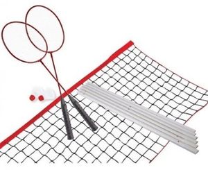 Halex ITZ Outdoor Badminton Set, Polypropylene, Steel and PVC Red And Multicolor