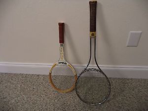 2 Wilson Vintage Tennis Rackets Great Usable condition