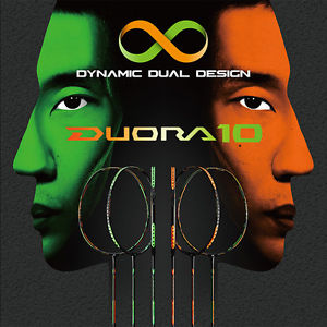 yonexx badminton racket full carbon DUORA10 Offensive Lee Chong Wei ORANGE GREEN