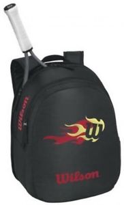 New Wilson Black WRZ821695 Match Junior Racket Backpack Features 2 Large Pockets
