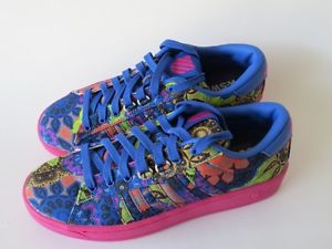 K-Swiss Hoke Morocco CMF Memory Foam Women's Shoes Size 7 M Blue / Pink New
