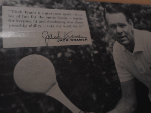 VINTAGE ELDON ORIGINAL "JACK KRAMER"  "TITCH" TENNIS BOX SET TENNIS RACKET GAME