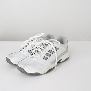 Men's Prince White Gray Blue Tennis Shoes Size 8.5 8 1/2