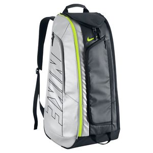 NEW NWT Nike Court Tech 1 Tennis BAG Silver Black Volt