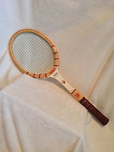 MINT Vintage 1960's Wood Tennis Racquet, WILSON, JACK KRAMER AUTOGRAPH