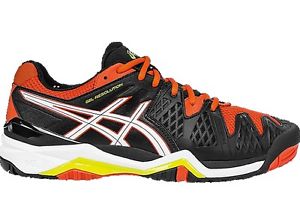 Asics Resolution 6 men Black/White/Orange