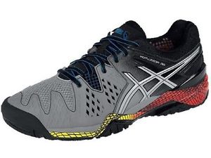Asics Resolution 6 men Smoke/Silver/Red