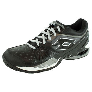Lotto Raptor Ultra IV Speed Black/Grey Men's Tennis Shoe - Size 11.0