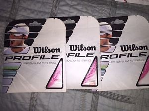 Wilson Profile Premium 16-Gauge 1.30mm Tennis String NEW Pink
