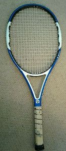 WILSON N Fury Hybrid Tennis Racket 4 3/8 L3 - New strings/ no GRIP