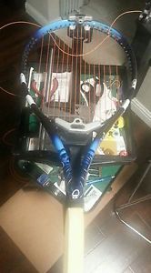 Babolat Pure Drive Team + Woofer Tennis Racquet Grip 4 1/4 NEW POLY STRINGS