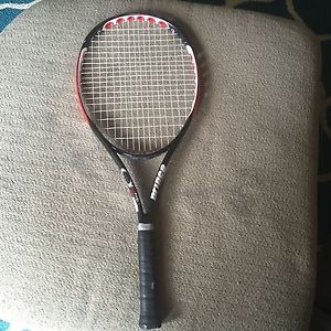 prince  ozone 7 tennis racquet -- 4 and 3/8 -- midplus- nice shape