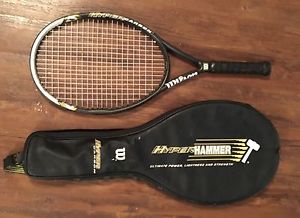 Wilson Pro Staff Hyper Hammer Carbon 5.3 Oversize Tennis Racket 4  ⅜" & Bag