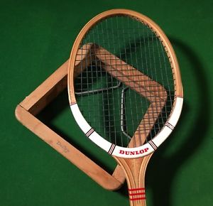 VINTAGE DUNLOP MAXPLY FORT WOOD TENNIS RACKET W/PRESS 4 3/4 LIGHT ENGLAND