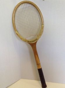 Vintage Slazenger Challenge No. 1 Wooden Tennis Racket collectible memorabilia