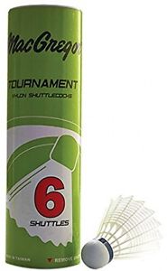 MacGregor Mac Nylon Badminton Birdie 6/Tube