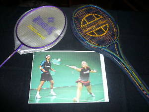 Juego de dos raquetas de bádminton