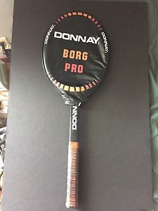 Donnay Borg Pro MidsizeTennis Racquet With Cover - Wood - Made In Belgium