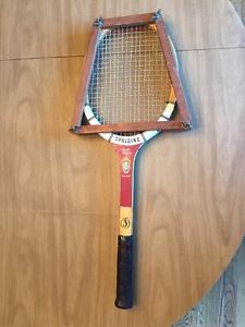 Vintage Spalding Tennis Racket Pancho Gonzales Tournament With Press