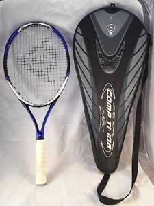 Dunlop Graphite Comp 108 Tennis Racquet Racket 4 3/8 - EUC + With Case