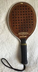 Vintage Marcraft Paddle Ball Racquet Racket -  Autograph - EUC!!