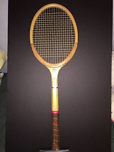 Vintage Slazenger Ken Rosewall photo decal tennis racket