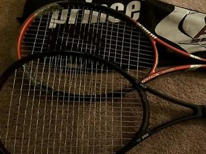 2 Prince Triple Threat Airstick B1025 Tennis Racquet Size 4 5/8