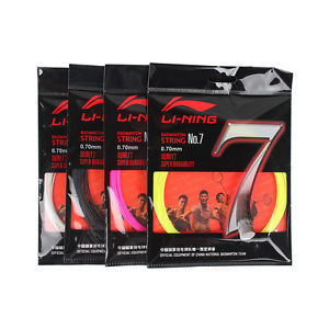 Li-Ning String No. 7 Badminton String Assorted Color ( Pack of 4 )