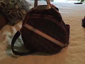 Cinda b Tennis Bag Tote Brown